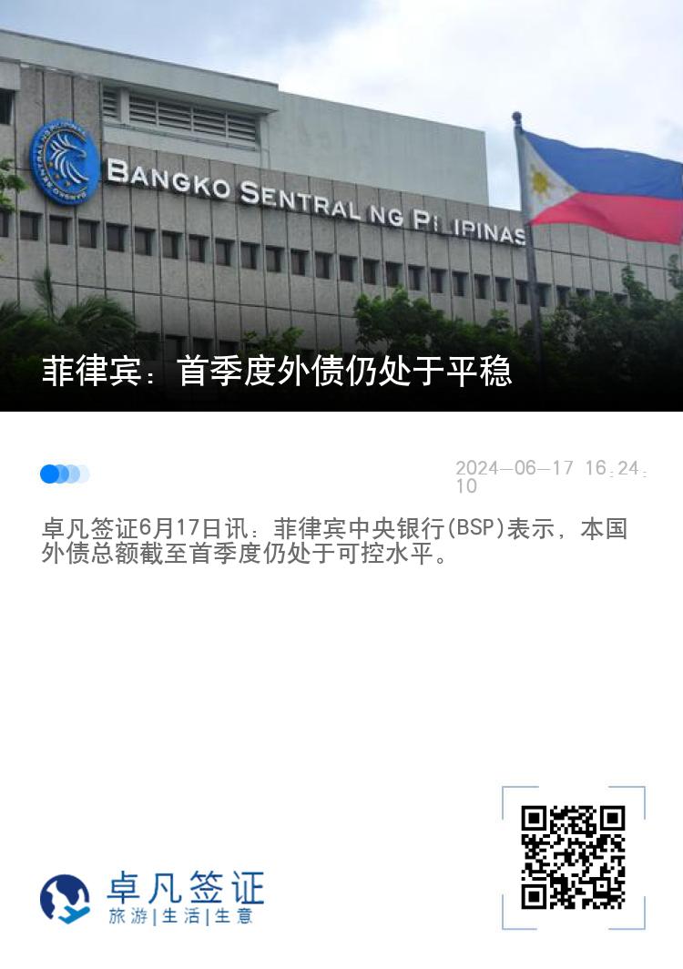 菲律宾：首季度外债仍处于平稳