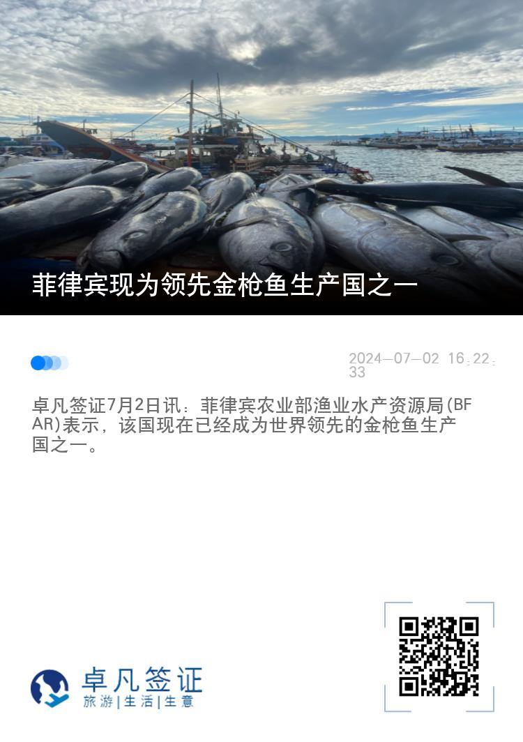 菲律宾现为领先金枪鱼生产国之一