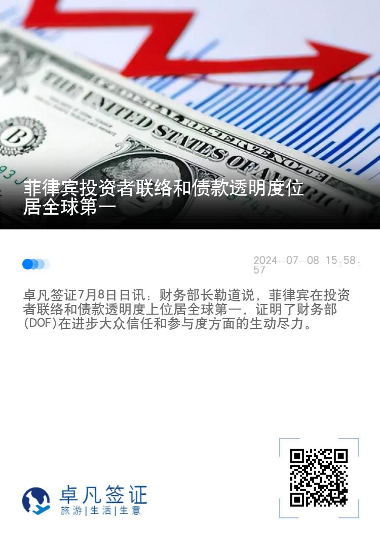 菲律宾投资者联络和债款透明度位居全球第一
