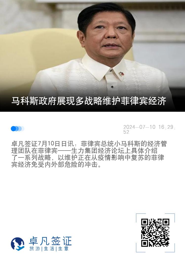 马科斯政府展现多战略维护菲律宾经济