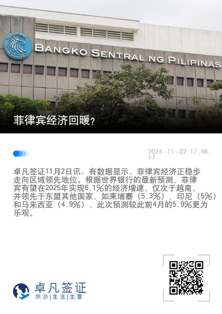 菲律宾经济回暖？