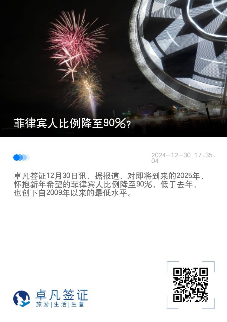 菲律宾人比例降至90%？